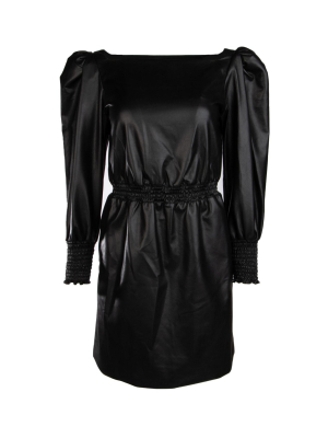 Philosophy Di Lorenzo Serafini Faux Leather Mini Dress