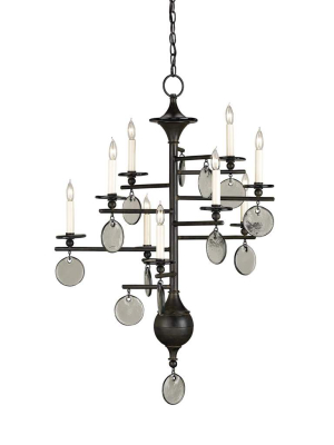 Sethos Black Rectangular Chandelier