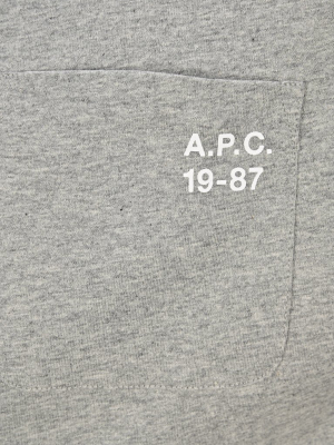 A.p.c. Logo Print Crewneck T-shirt