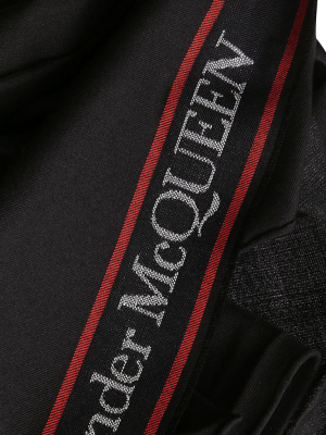 Alexander Mcqueen Logo Trim Scarf