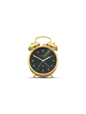 Charlie Bell Alarm Clock In Radial Brass