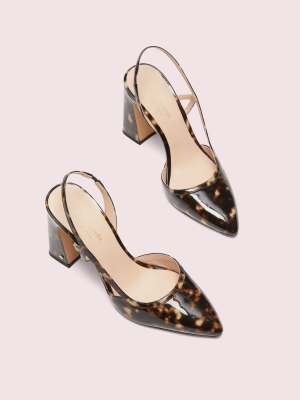 Adelaide Tortoiseshell Slingback Heels