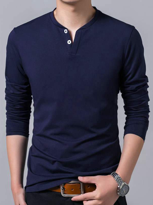 Pologize™ V-neck Long Sleeve Shirt