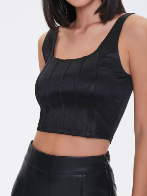 Textured Crop Top