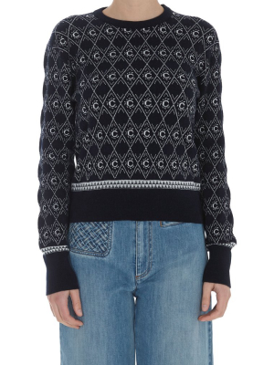 Chloé Jacquard Crewneck Sweater