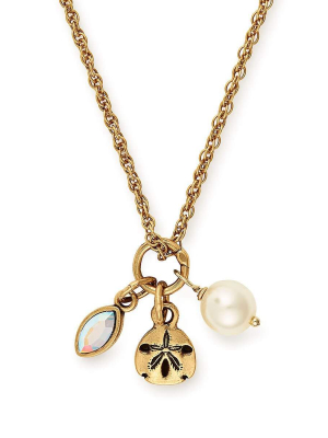 Sand Dollar Trio Charm Necklace