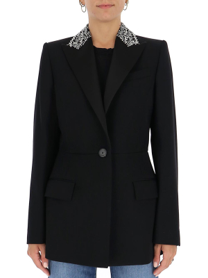 Givenchy Embellished Collar Peplum Blazer