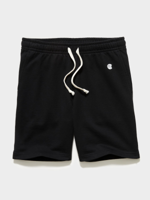 7" Midweight Warm Up Short In Black
