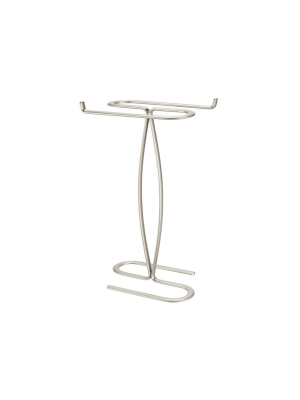 Mdesign Metal Hand Towel Holder Stand For Bathroom Vanity Countertop