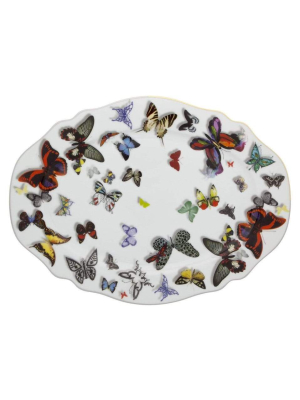 Vista Alegre Christian Lacroix Butterfly Parade Small Oval Platter