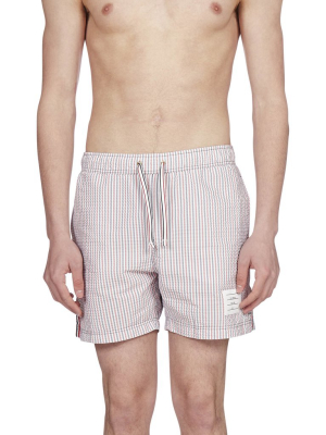 Thom Browne Rwb Striped Swim Shorts