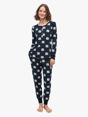 Cat Dot Jogger Pj Set