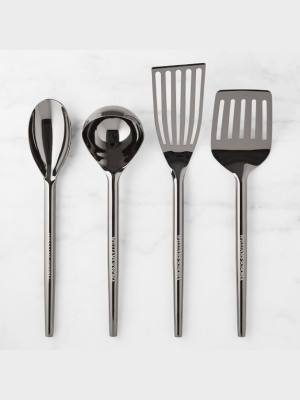 Williams Sonoma Gunmetal Utensils, Set Of 4