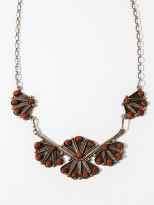 Coral Vintage Native American Necklace