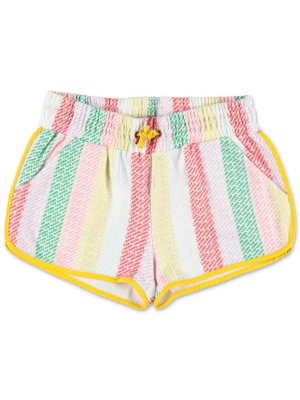 The Marc Jacobs Kids Logo Striped Drawstring Shorts