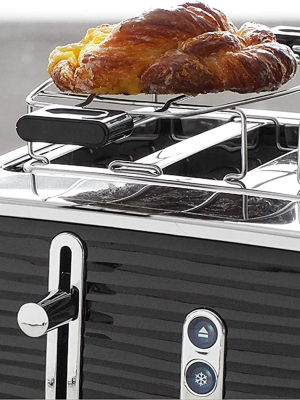 Russell Hobbs Retro Style 4 Slice Toaster In Black