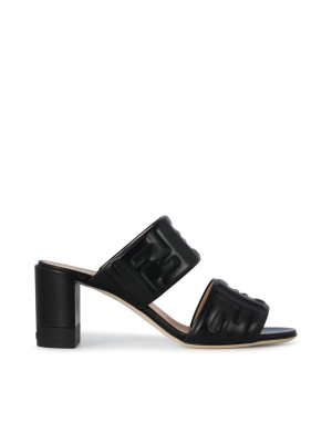 Fendi Logo Embossed Sandals