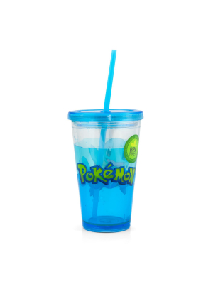Just Funky Pokemon Carnival Cup With Glitter And Confetti Featuring Squirtle 16oz.