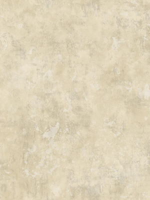 Wright Stucco Wallpaper In Tan From The Metalworks Collection By Seabrook Wallcoverings