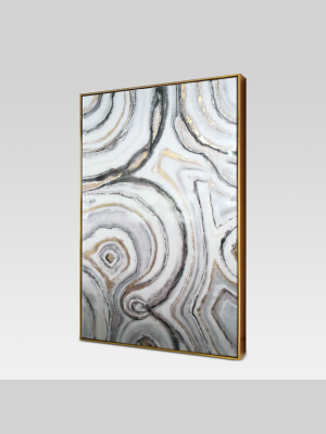 40" X 25" Geode Framed High Gloss Canvas - Project 62™