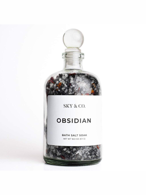 18oz Obsidian - Bath Salt Soak (instore Pickup Only)