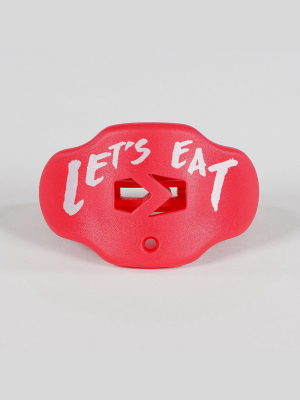 Let's Eat Hue Red Football Mouthguard