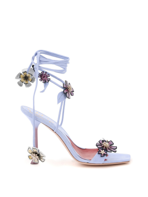 Roger Vivier Blossom Lace-up Sandals