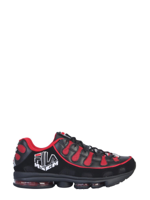 Msgm X Fila Logo Embroidered Sneakers