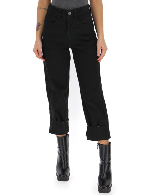 Barena High Waisted Cuffed Pants