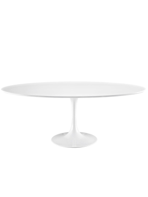 Tulip Style 78" Oval Dining Table