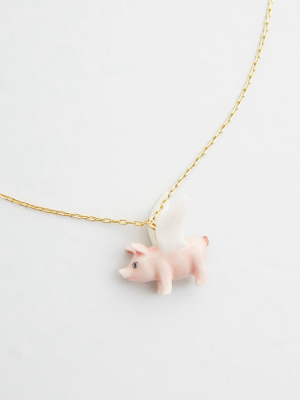 This Little Piggy Pendant Necklace