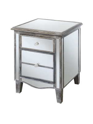 Gold Coast Park Lane Mirrored End Table - Johar Furniture