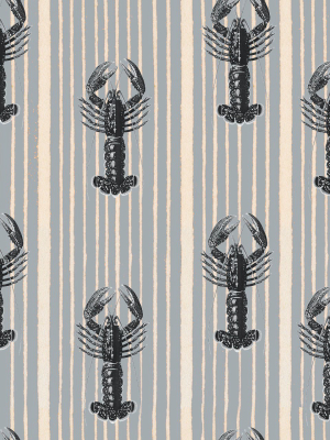 Mediterranean Lobsters Wallpaper Sample Swatch