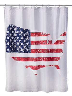 American Pride Fabric Shower Curtain - Skl Home