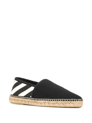 Off-white Striped Espadrilles