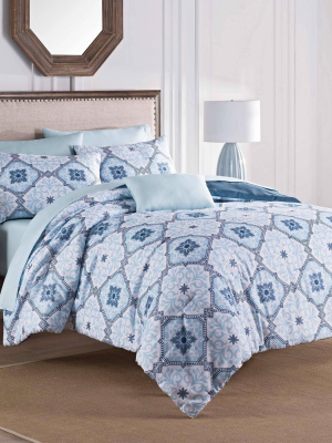 Ankara Comforter Set Blue - Martex