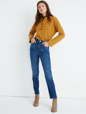Classic Straight Jeans In Bandry Wash: Seamed Edition