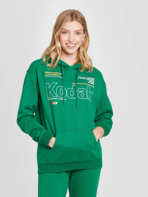 Women's Kodak Hooded Graphic Sweatshirt - Green