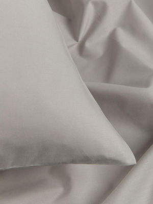 Grey Percale Egyptian Cotton Bedding