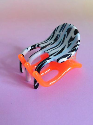 Jester Mini Claw: Neon Orange Stripe