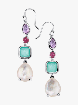 Rock Candy 4-stone Multi Drop Earrings