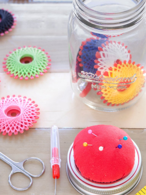 Mason Jar Sewing Kit