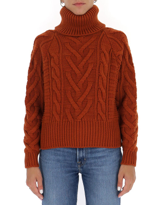 Dolce & Gabbana Turtleneck Cable-knit Sweater