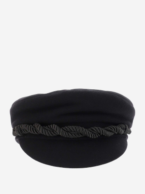 Ruslan Baginskiy Braided Detailed Baker Boy Cap