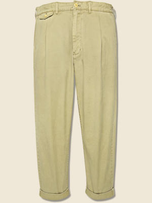 Standard Pleated Chino - Vintage Khaki