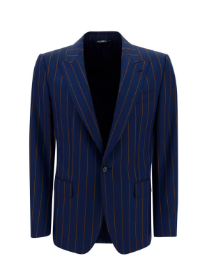 Dolce & Gabbana Pinstriped Single-breasted Blazer