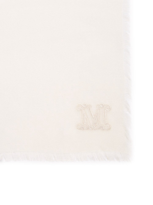 Max Mara Logo Embroidered Scarf