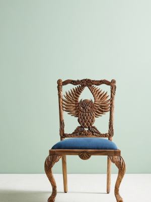 Handcarved Menagerie Owl Dining Chair