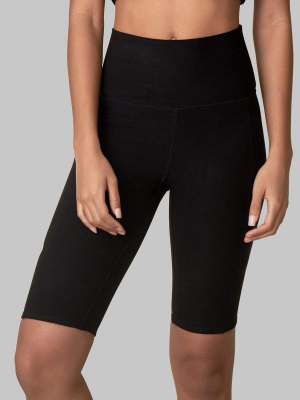 Recycled Bike Short With Pockets - Onyx