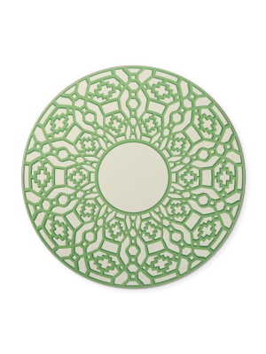 Schumacher Zanzibar Trellis Round Hardmat